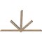 Ekena Millwork Kennewick Smooth Timber Gable Bracket, Douglas Fir, 72"W x 48"H x 1 1/2"D x 3 1/2"F, 16/12 Pitch GBW072X48X0204KEN00SDF - alternate 3